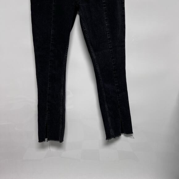 Abercrombie & Fitch Woman Jeans Middle Seam High Rise Split Ankle Sz 2 S 25x28.5 - Picture 2 of 10